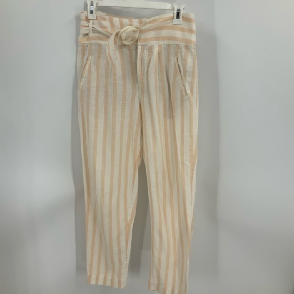 ANTHROPOLOGIE  Oasis High Waist Cotton-Linen pant 2